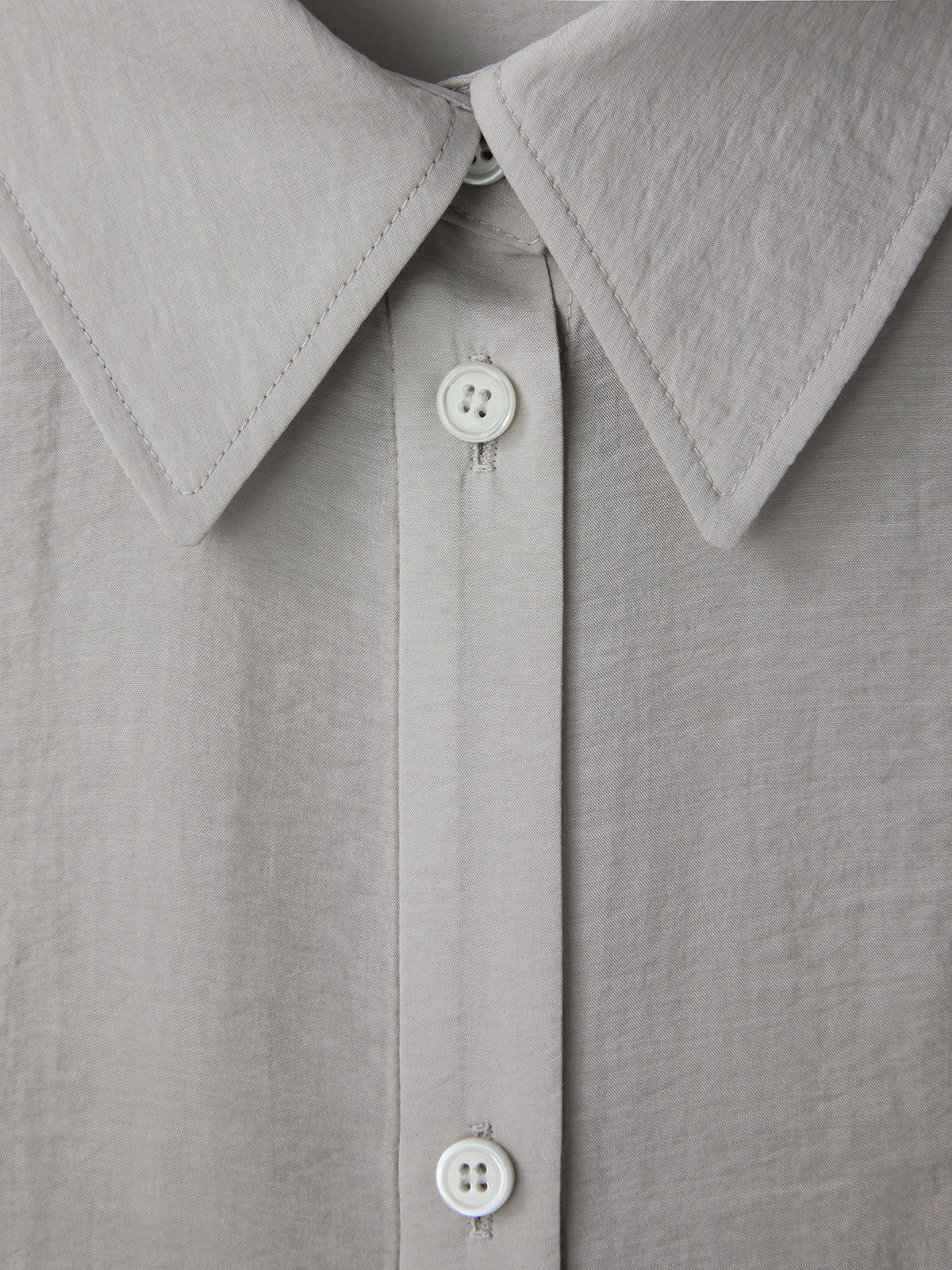 Recto - Silk Blend Volume Shirt (Light Taupe) product image 7 | TRAB K-Fashion Australia