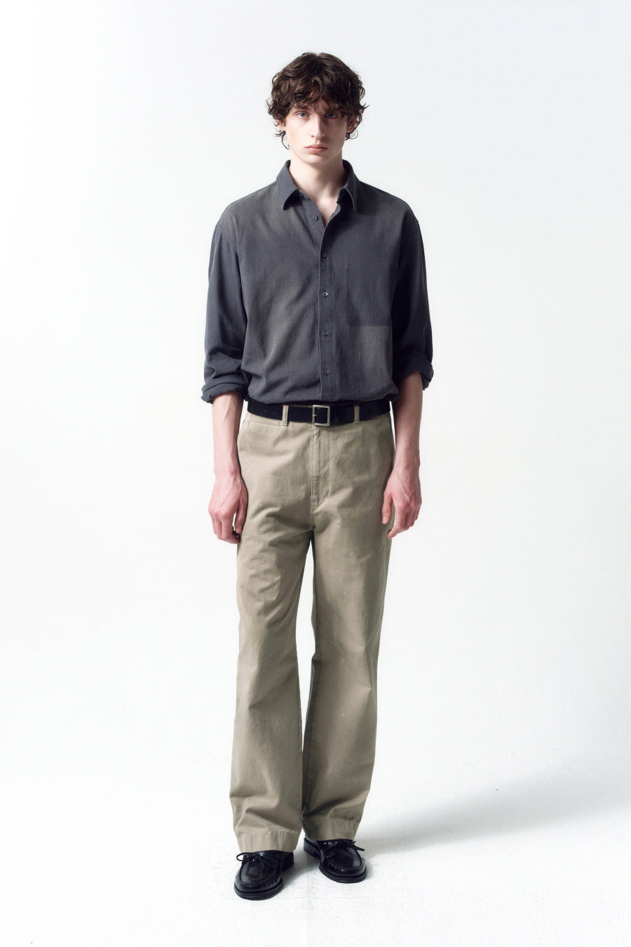Insilence - Vintage Officer Chino Pants (Ash Beige) product image 7 | TRAB K-Fashion Australia