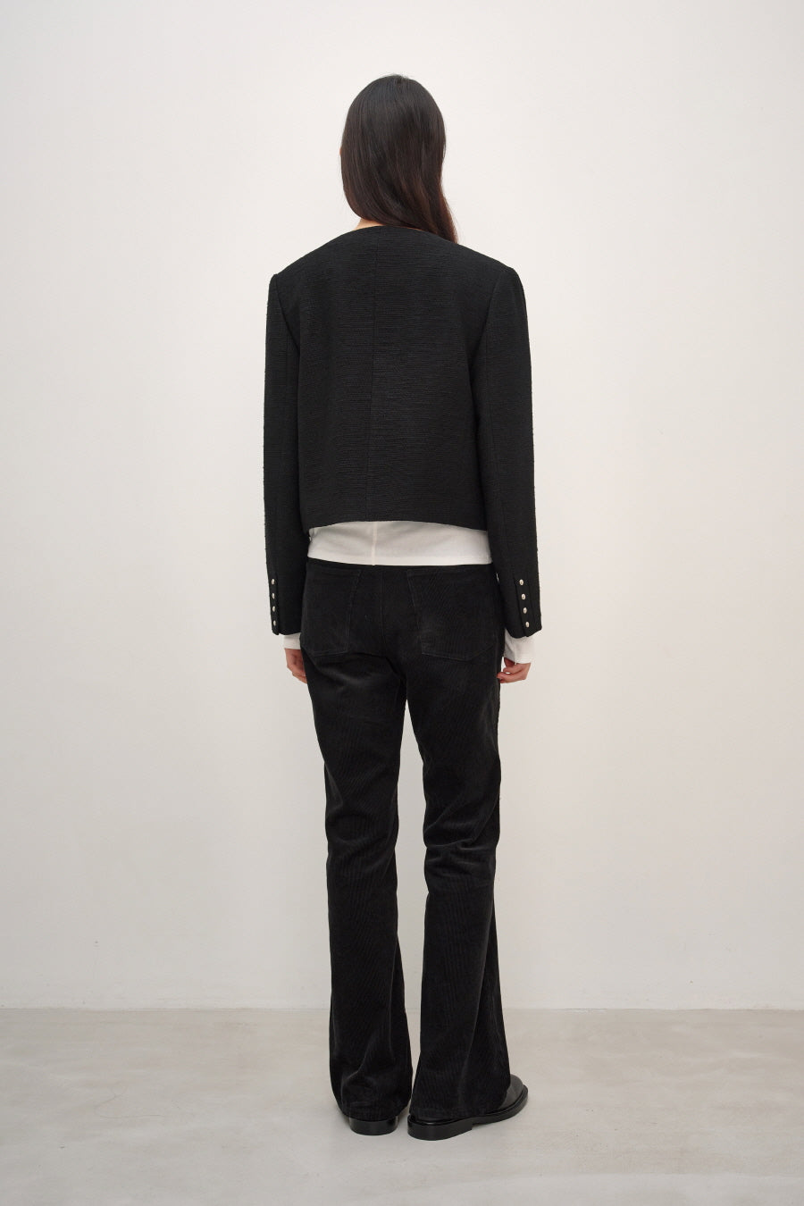Insilence - Classic Corduroy Bootcut Pants (Black) product image 6 | TRAB K-Fashion Australia
