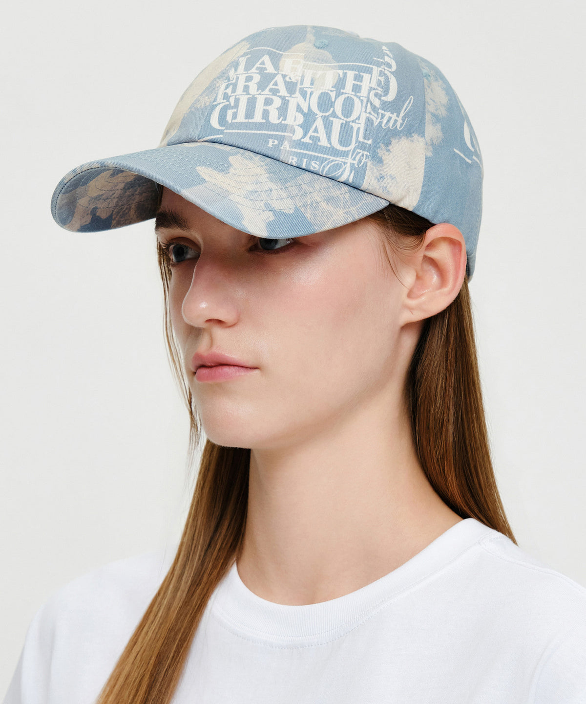 Marithe & Francois Girbaud - Seoul Exclusive Graphic Cap (Sky Blue) product image 6 | TRAB K-Fashion Australia