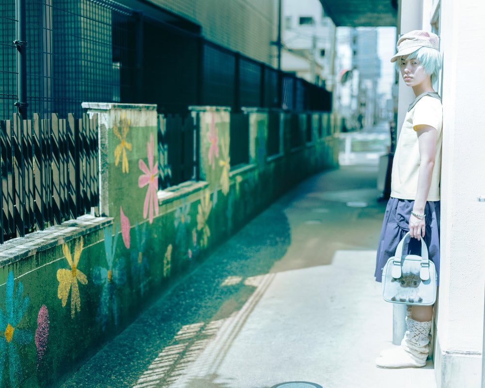 Coyseio - Vintage Sheep Graphic Tote Bag (Pastel Blue) product image 4 | TRAB K-Fashion Australia