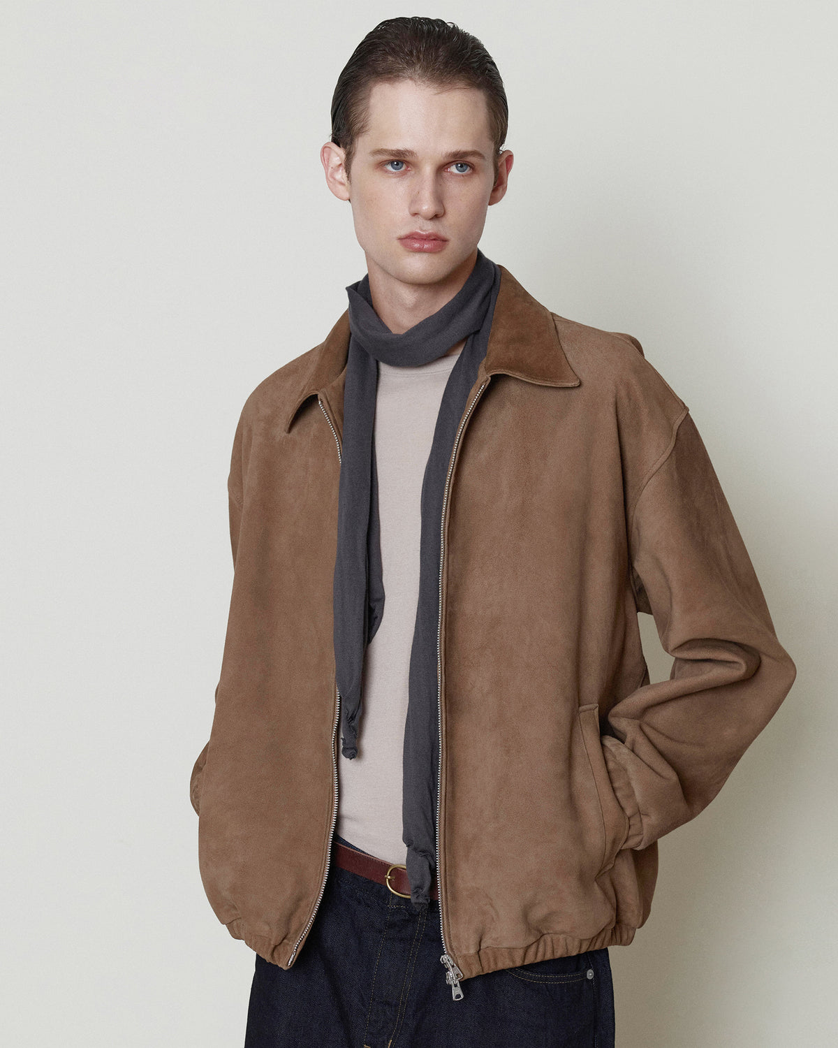 Brownyard - Suede Blouson (Mocha) product image 5 | TRAB K-Fashion Australia