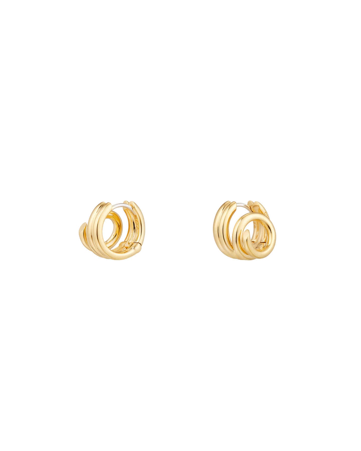 Numbering - Diagonal Coil Hoop Earrings #8101 product image 11 | TRAB K-Fashion Australia