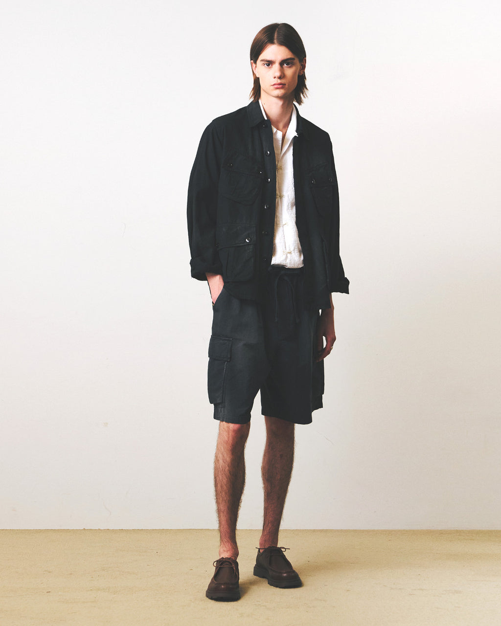 Eastlogue - Jungle Fatigue Jacket (Vintage Black Linen) product image 1 | TRAB K-Fashion Australia