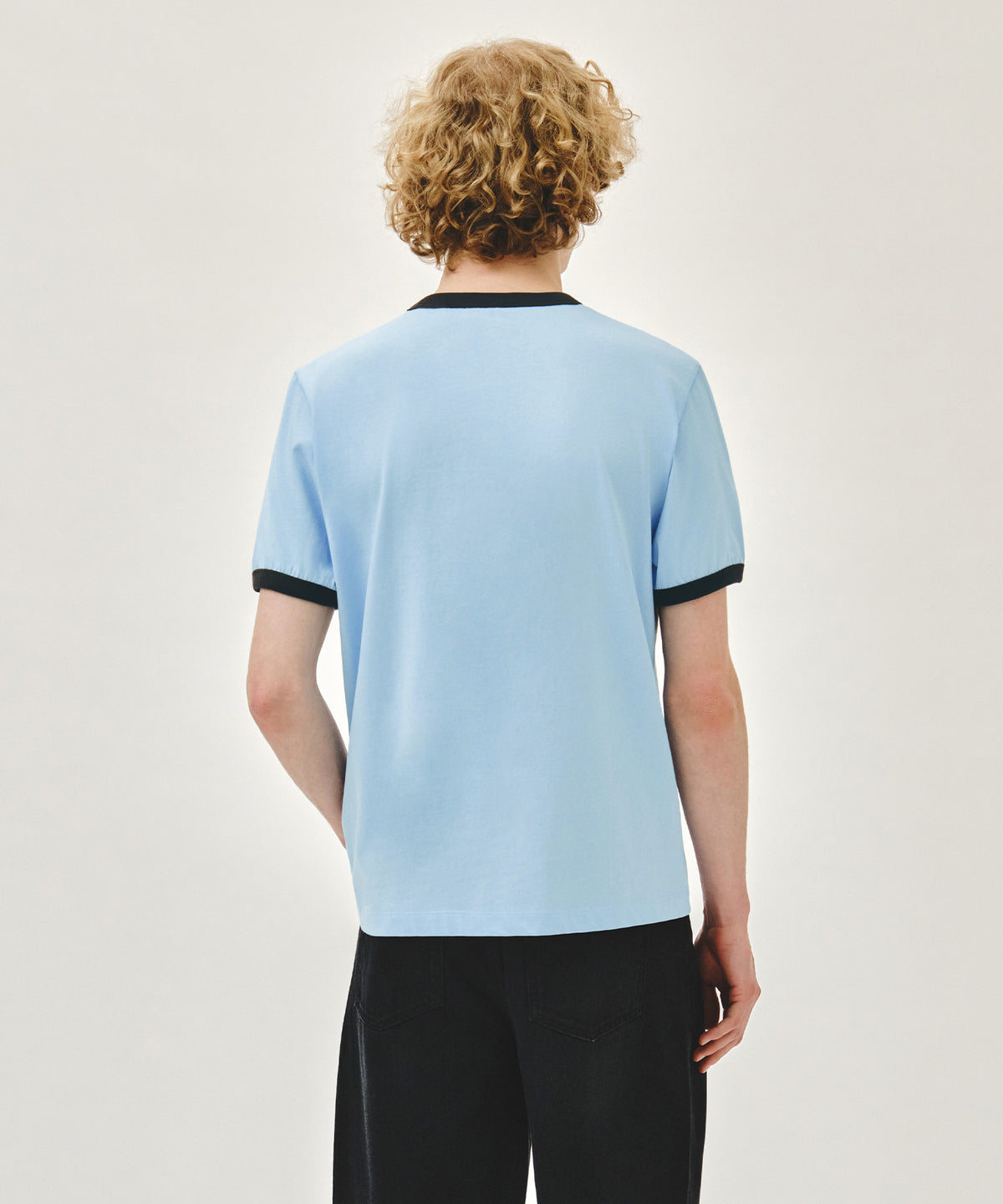 Marithe & Francois Girbaud - Vintage Logo Ringer Tee (Sky Blue) product image 3 | TRAB K-Fashion Australia
