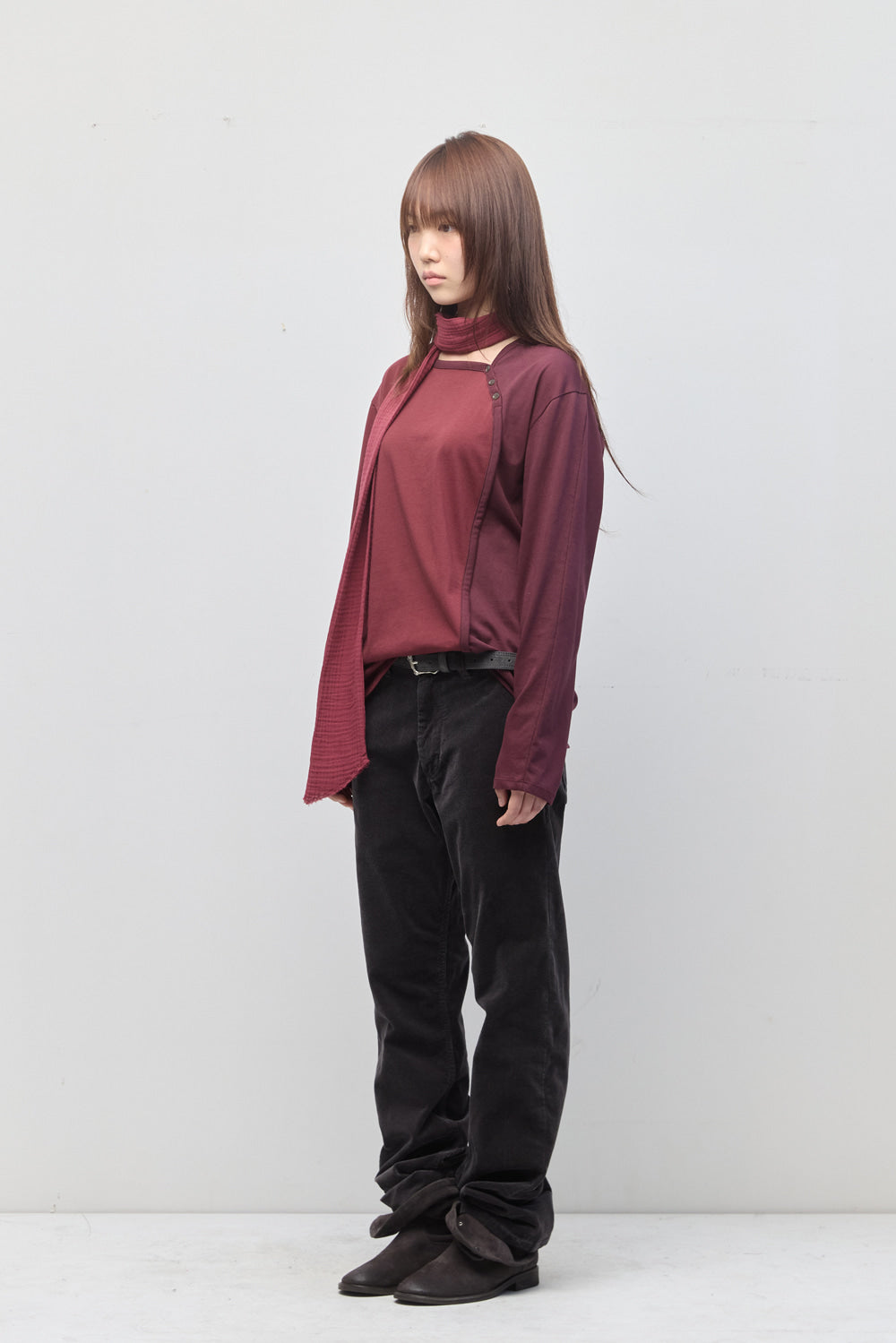 Hatchingroom - Flare Pants Corduroy (Washed Purple Charcoal) product image 18 | TRAB K-Fashion Australia