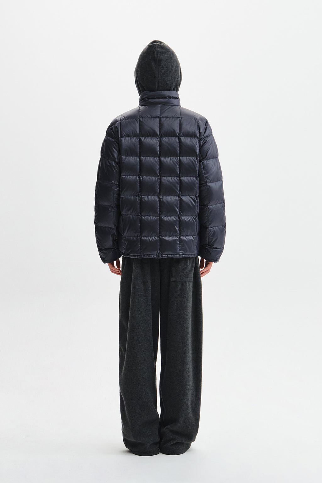 Matin Kim - Matin Grid Quilted Light Down Jumper (Dark Navy) product image 9 | TRAB K-Fashion Australia