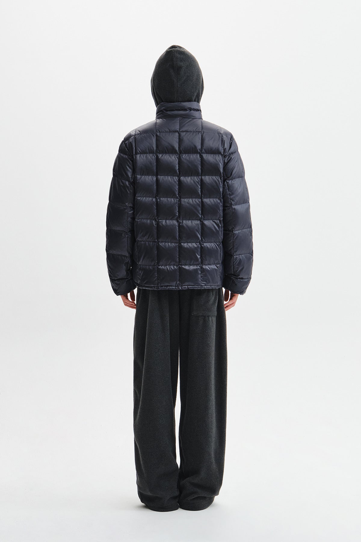 Matin Kim - Matin Grid Quilted Light Down Jumper (Dark Navy) product image 9 | TRAB K-Fashion Australia