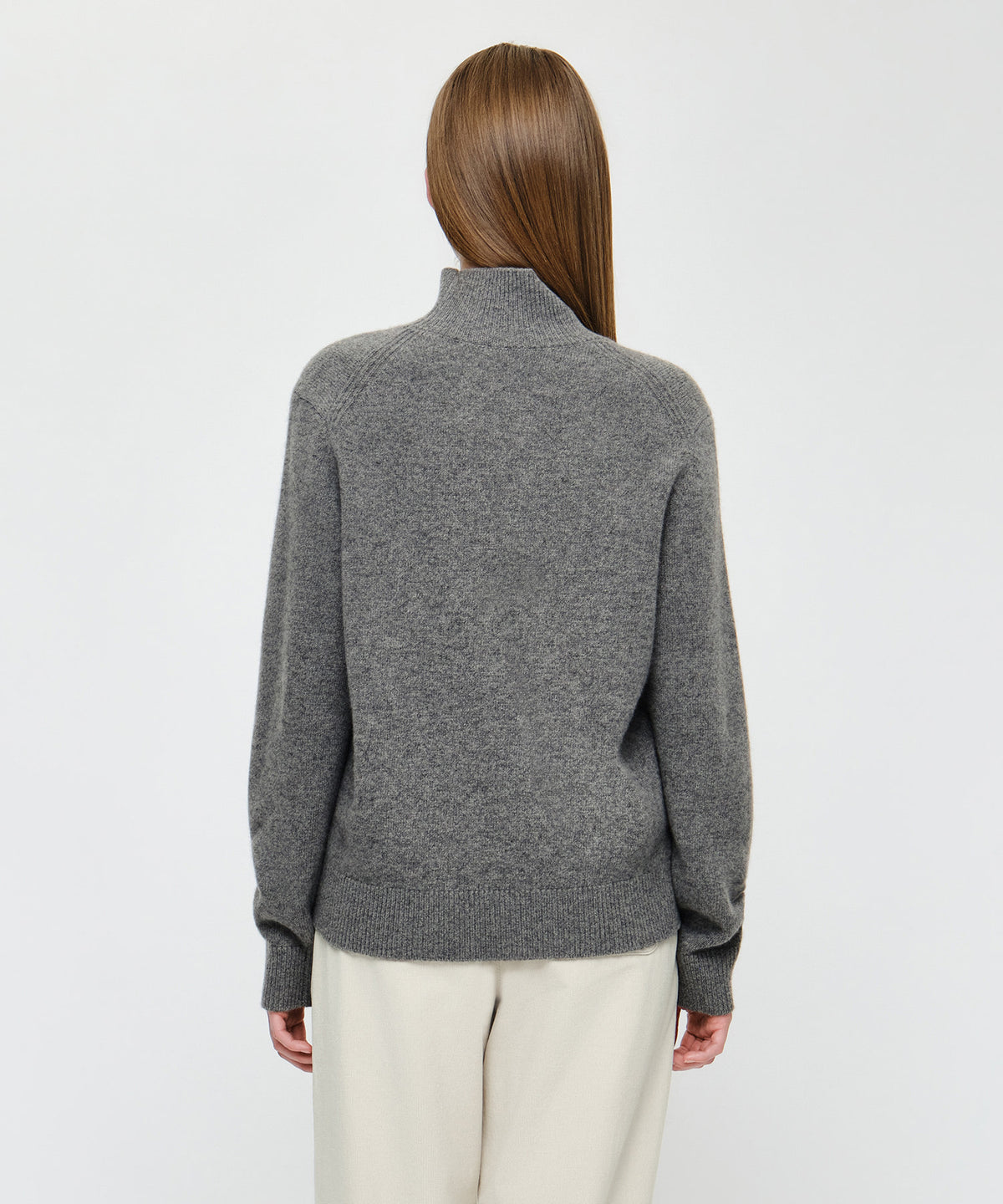 Marithe & Francois Girbaud - Premium Small Classic Logo Wool Turtle Neck Knit (Gray) product image 3 | TRAB K-Fashion Australia