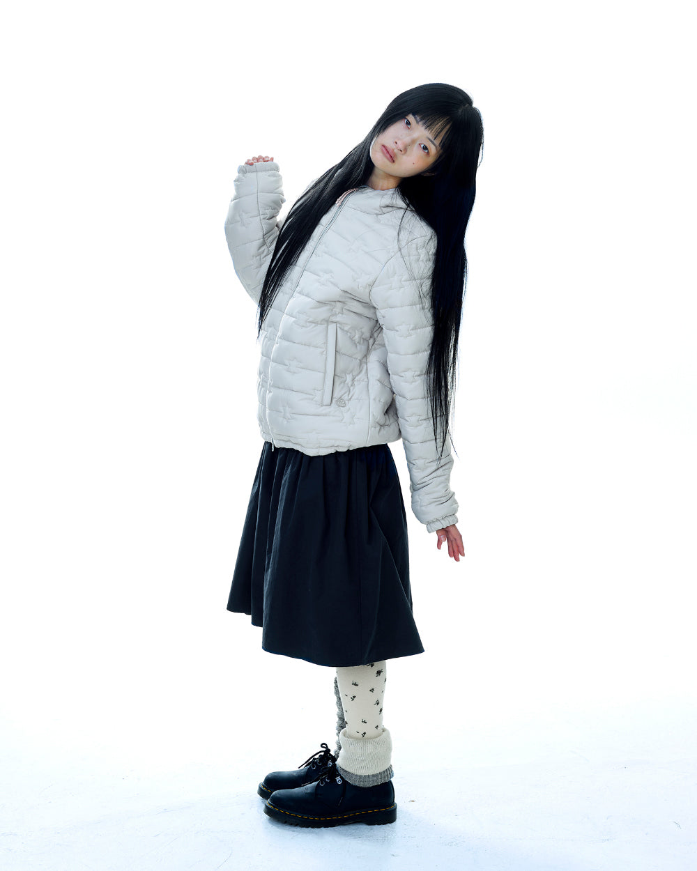 Coyseio - Fluffy Light Padded Jacket (Ivory) product image 10 | TRAB K-Fashion Australia