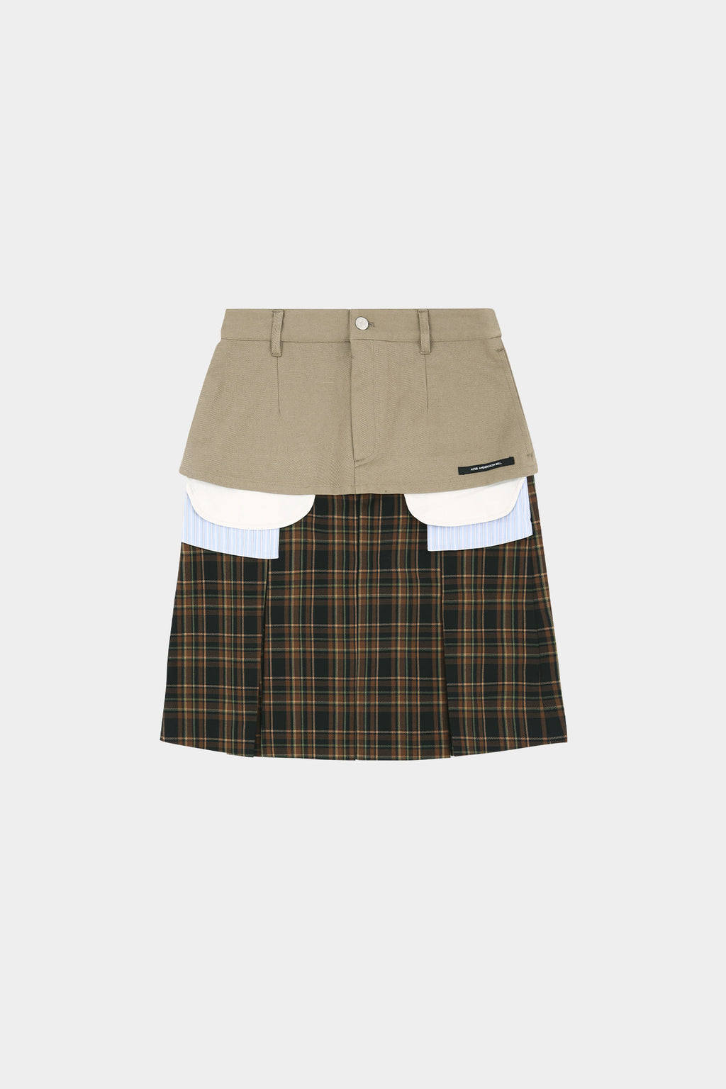 Andersson Bell - Double Layered Pleats Skirt (Brown) product image 14 | TRAB K-Fashion Australia