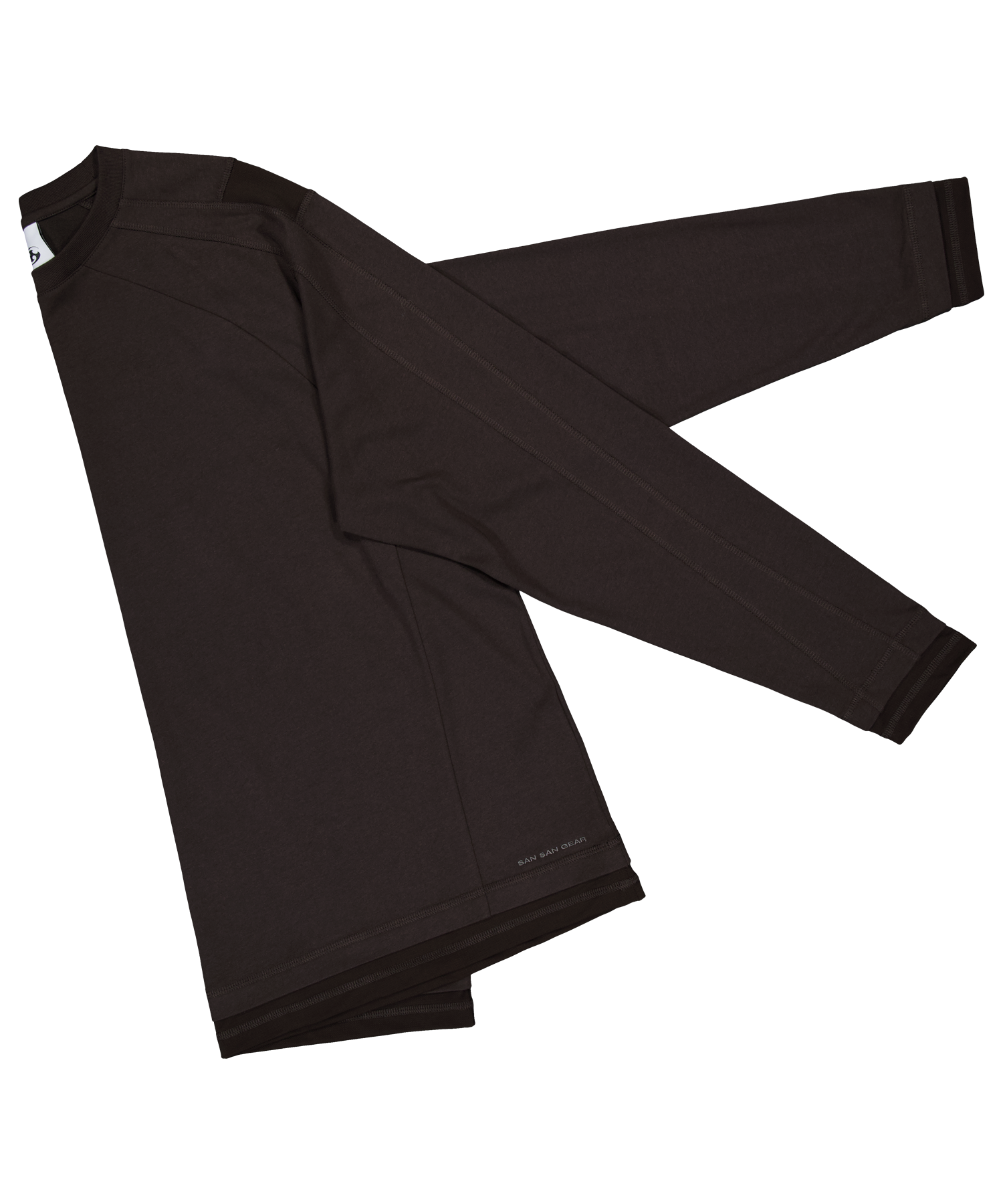 San San Gear - Mesh Paneled Long Sleeves (Dark Brown) product image 7 | TRAB K-Fashion Australia