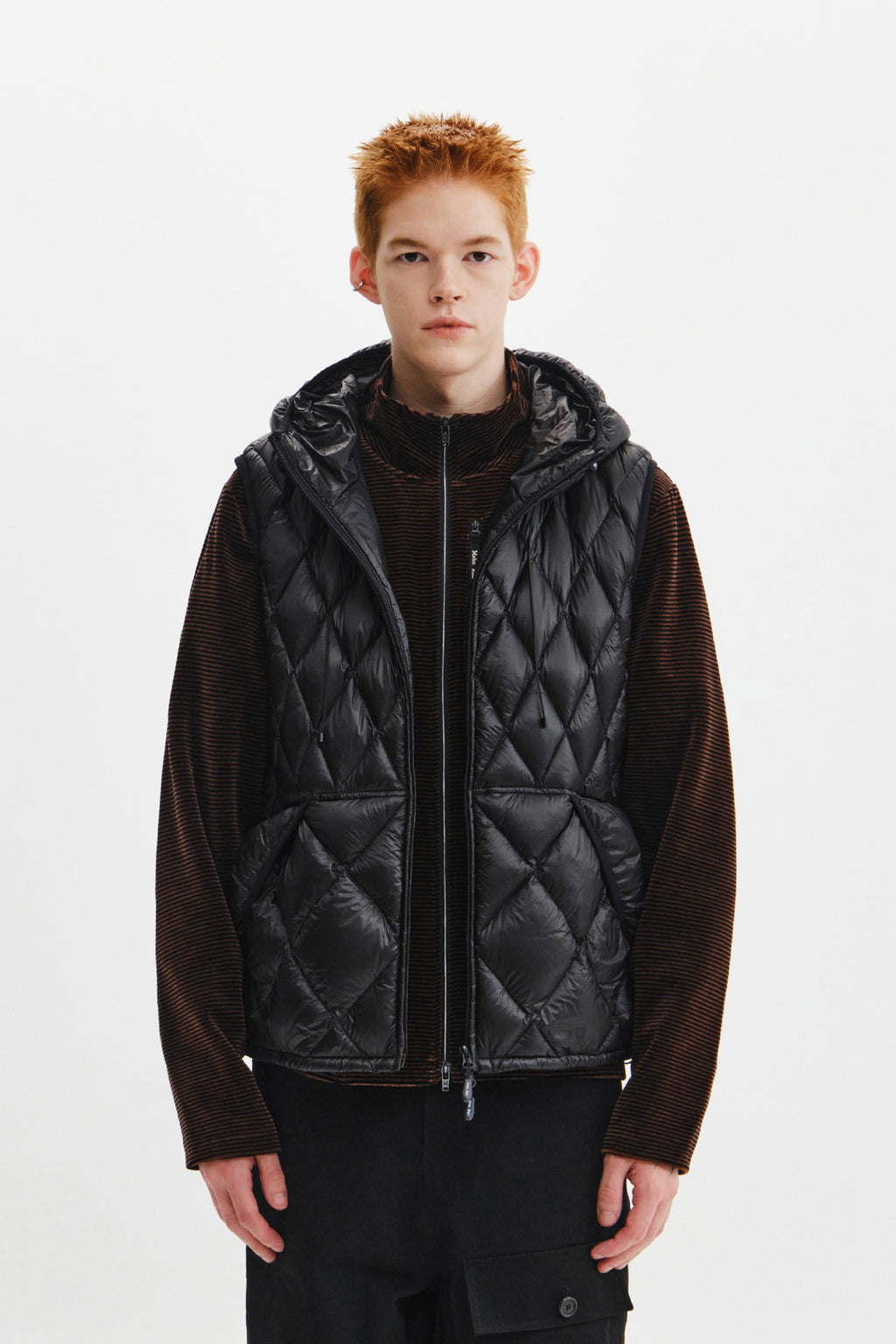 Matin Kim - Mix Quilted Light Down Vest (Black) product image 8 | TRAB K-Fashion Australia