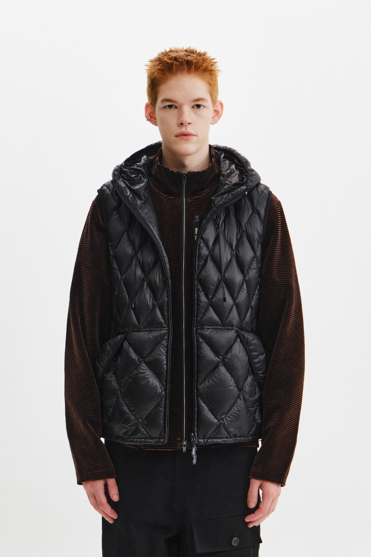 Matin Kim - Mix Quilted Light Down Vest (Black) product image 8 | TRAB K-Fashion Australia