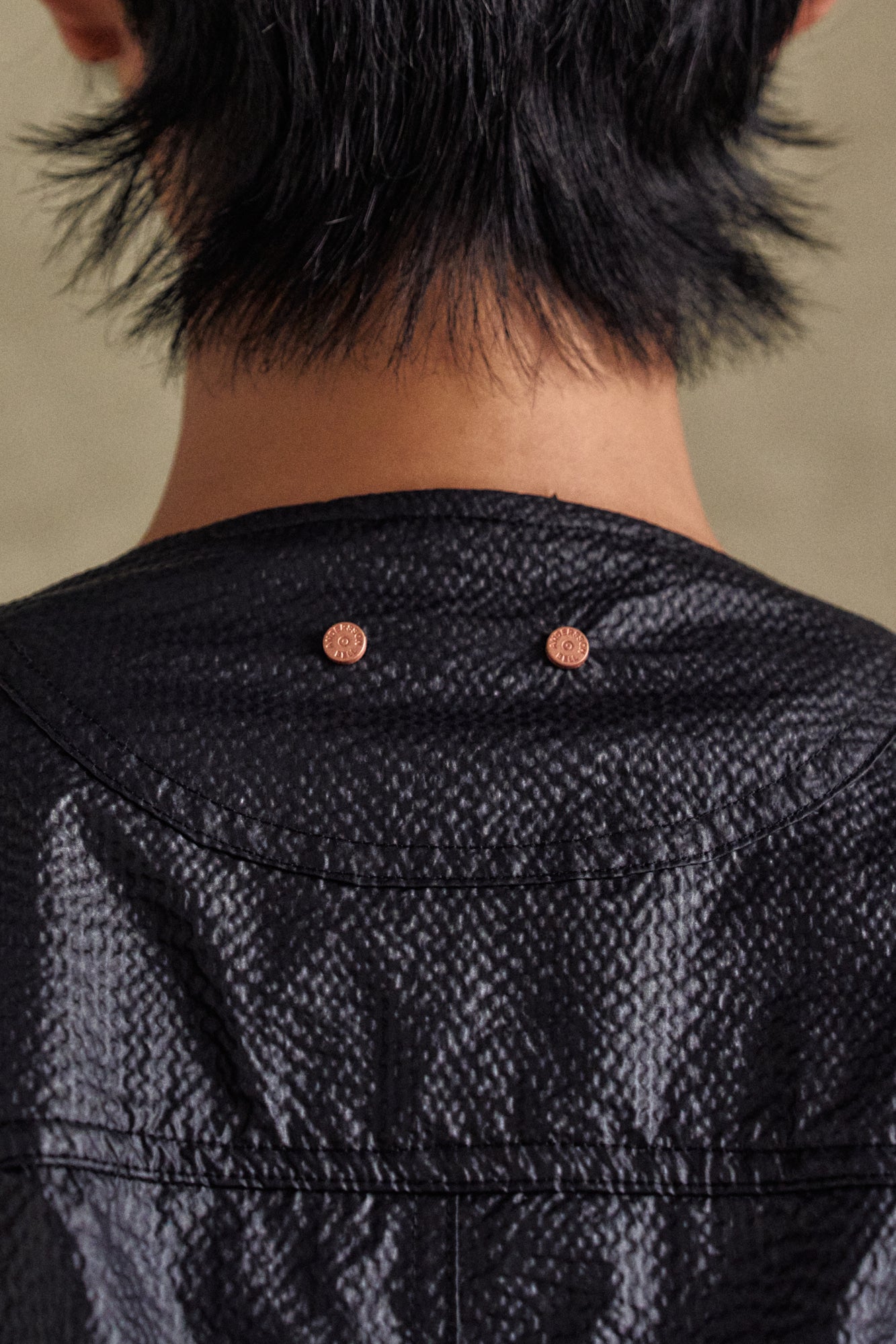 Andersson Bell - Convex Collarless Jacket (Black) product image 7 | TRAB K-Fashion Australia