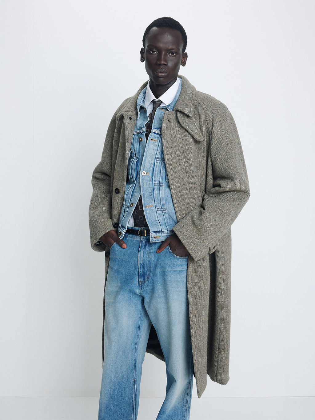 Tonywack - Re-Cut Flared Denim Jeans (Worn Blue) product image 8 | TRAB K-Fashion Australia