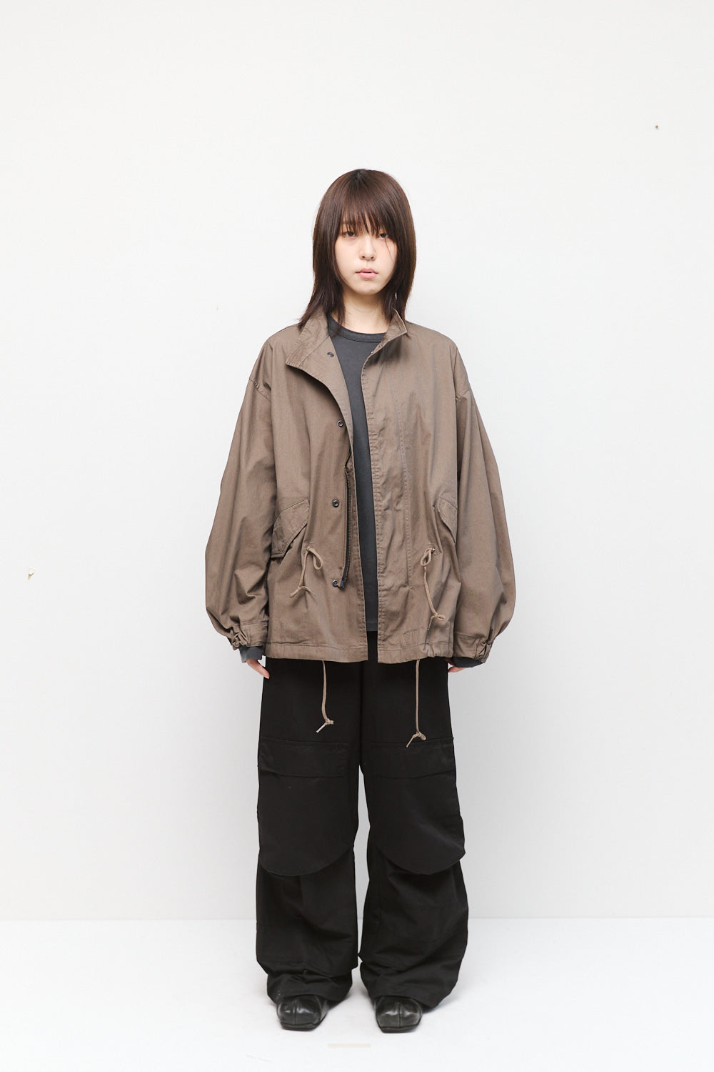 Hatchingroom - Short Mods Parka Mud (Brown) product image 3 | TRAB K-Fashion Australia