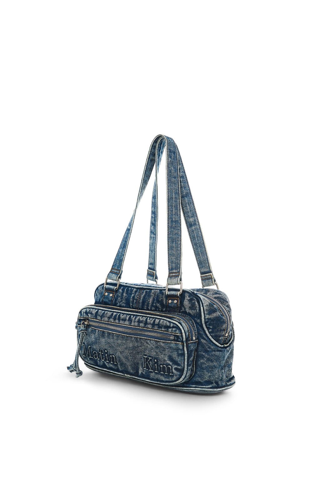 Matin Kim - Matin Dust Denim One Pocket Shoulder Bag (Blue) product image 6 | TRAB K-Fashion Australia