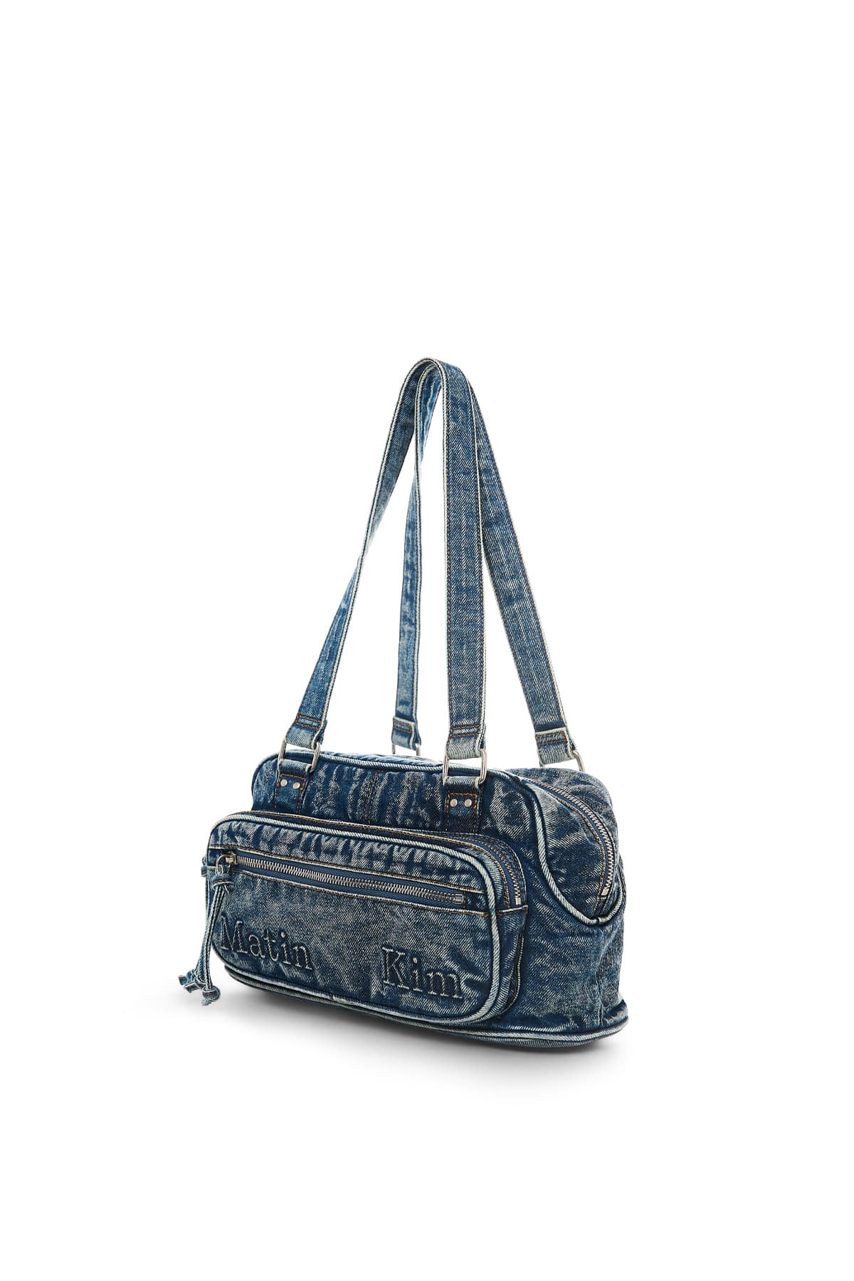Matin Kim - Matin Dust Denim One Pocket Shoulder Bag (Blue) product image 6 | TRAB K-Fashion Australia