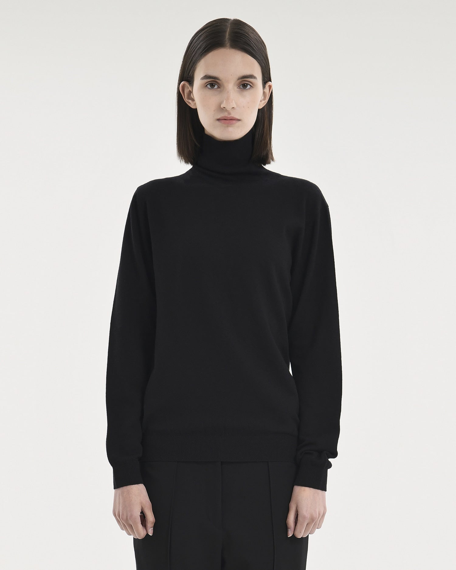 Brownyard - Merino Wool Turtle Neck Knit (Black) product image 1 | TRAB K-Fashion Australia