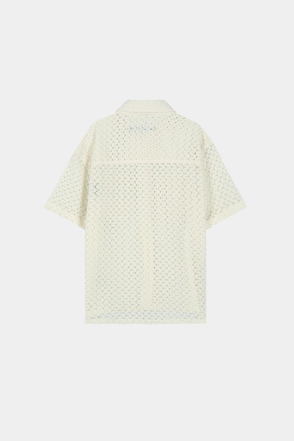 Andersson Bell - Tres Sheer Knitted Shirt (Ecru) product image 8 | TRAB K-Fashion Australia