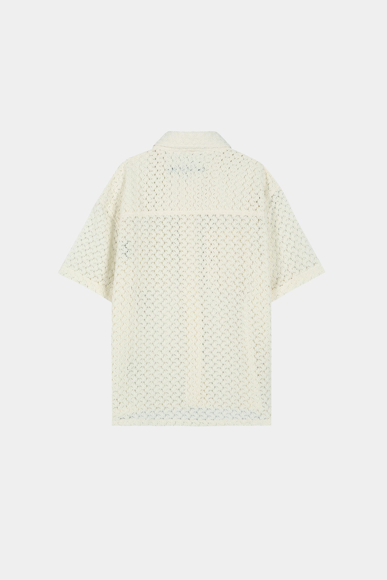 Andersson Bell - Tres Sheer Knitted Shirt (Ecru) product image 8 | TRAB K-Fashion Australia