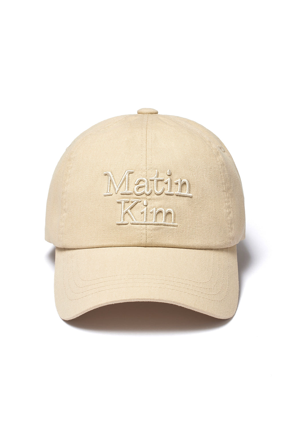 Matin Kim - Matin Volume Logo Ball Cap (Beige) product image 1 | TRAB K-Fashion Australia