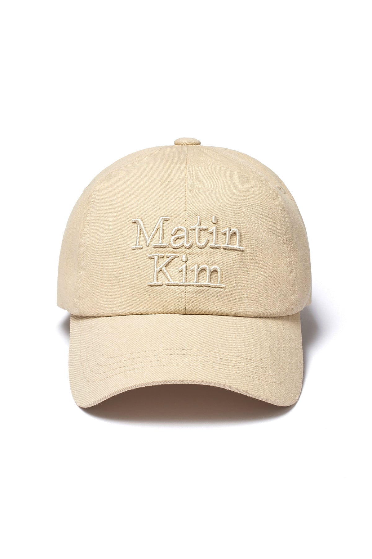 Matin Kim - Matin Volume Logo Ball Cap (Beige) product image 1 | TRAB K-Fashion Australia