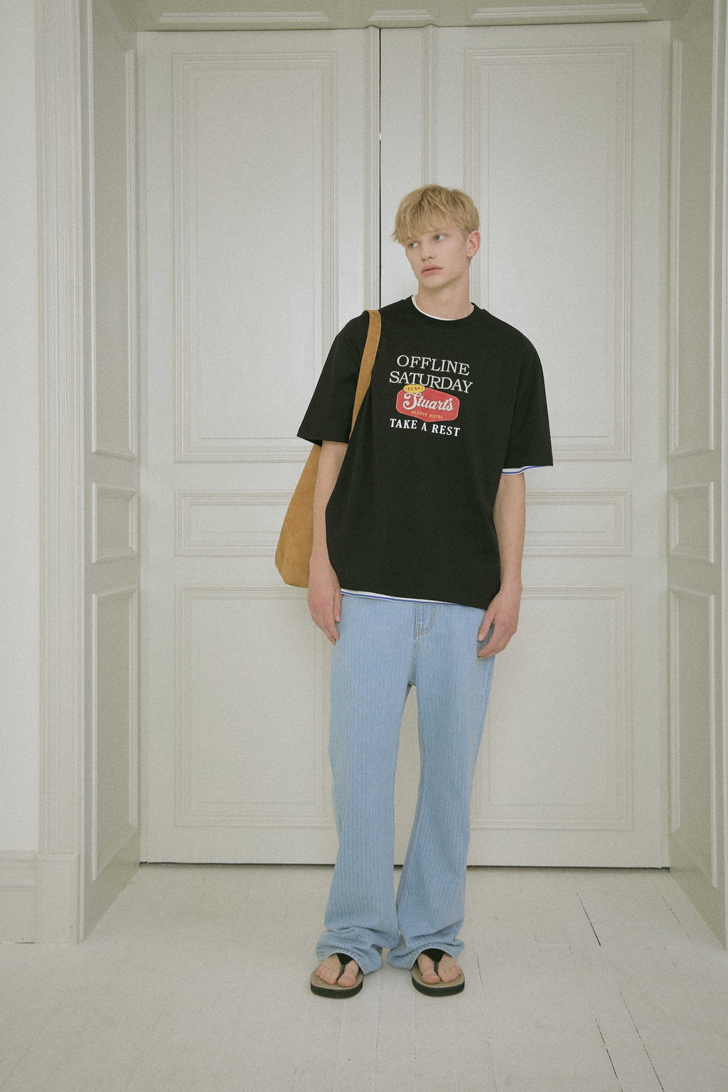 STU - Sign Printing T-Shirt (Black) product image 10 | TRAB K-Fashion Australia