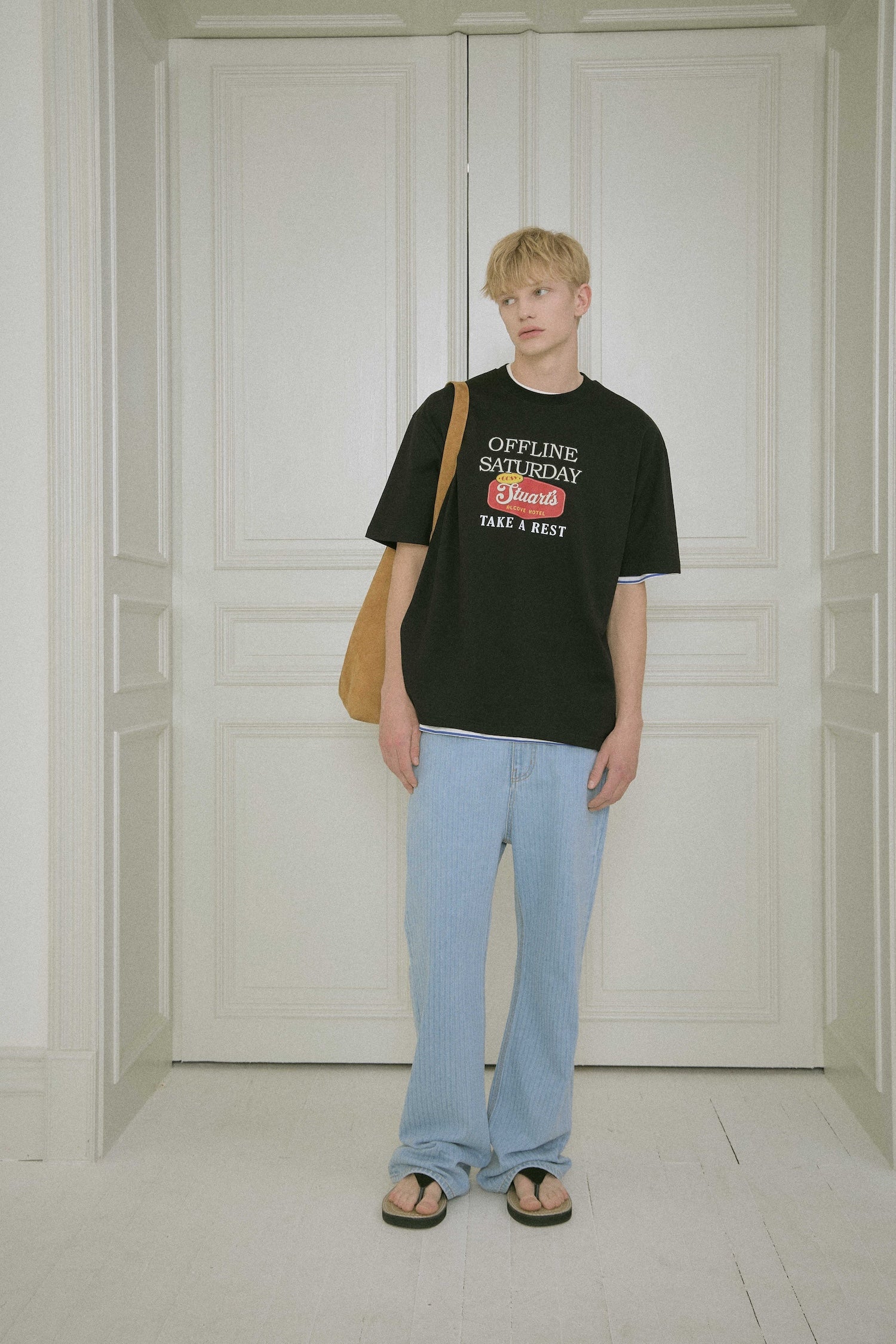 STU - Sign Printing T-Shirt (Black) product image 10 | TRAB K-Fashion Australia