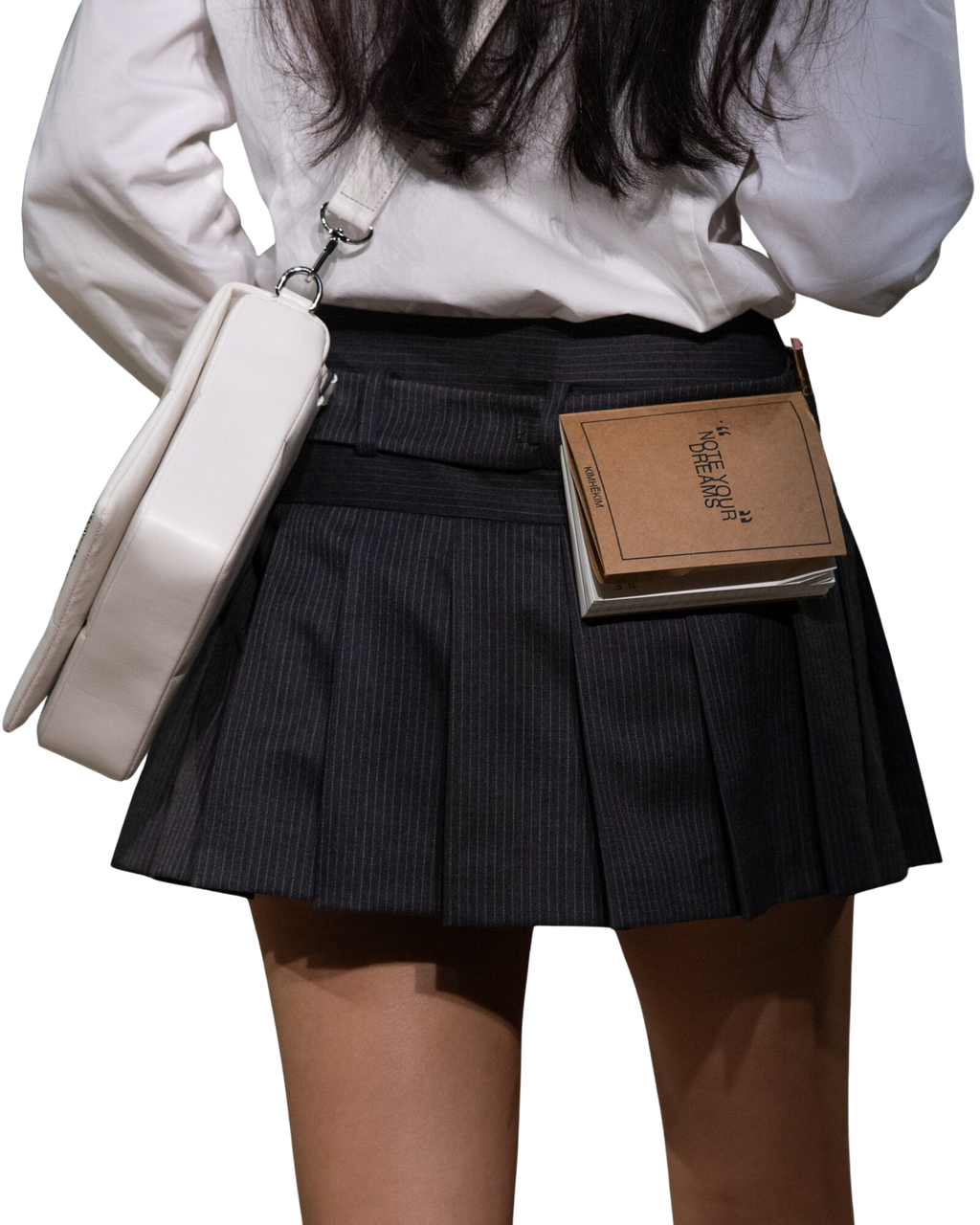 Kimhe Kim - Belted Mini Skirt (Grey) product image 3 | TRAB K-Fashion Australia