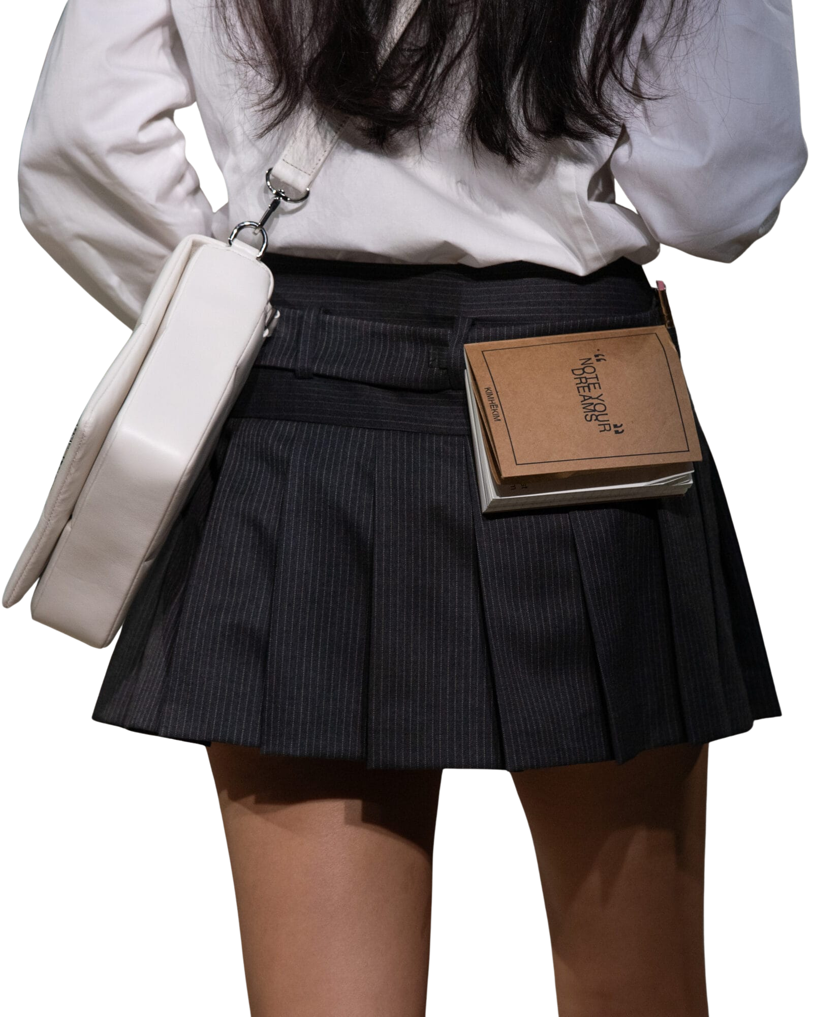 Kimhe Kim - Belted Mini Skirt (Grey) product image 3 | TRAB K-Fashion Australia