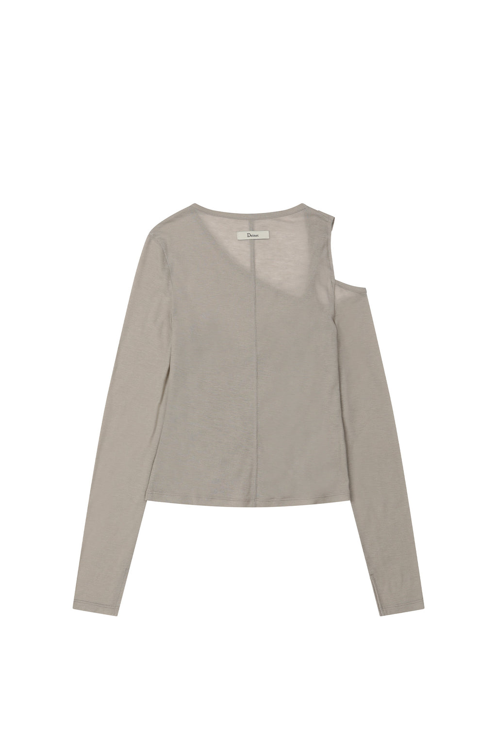 Deinet - One Shoulder Draped Asymmetric Top (Beige) product image 10 | TRAB K-Fashion Australia