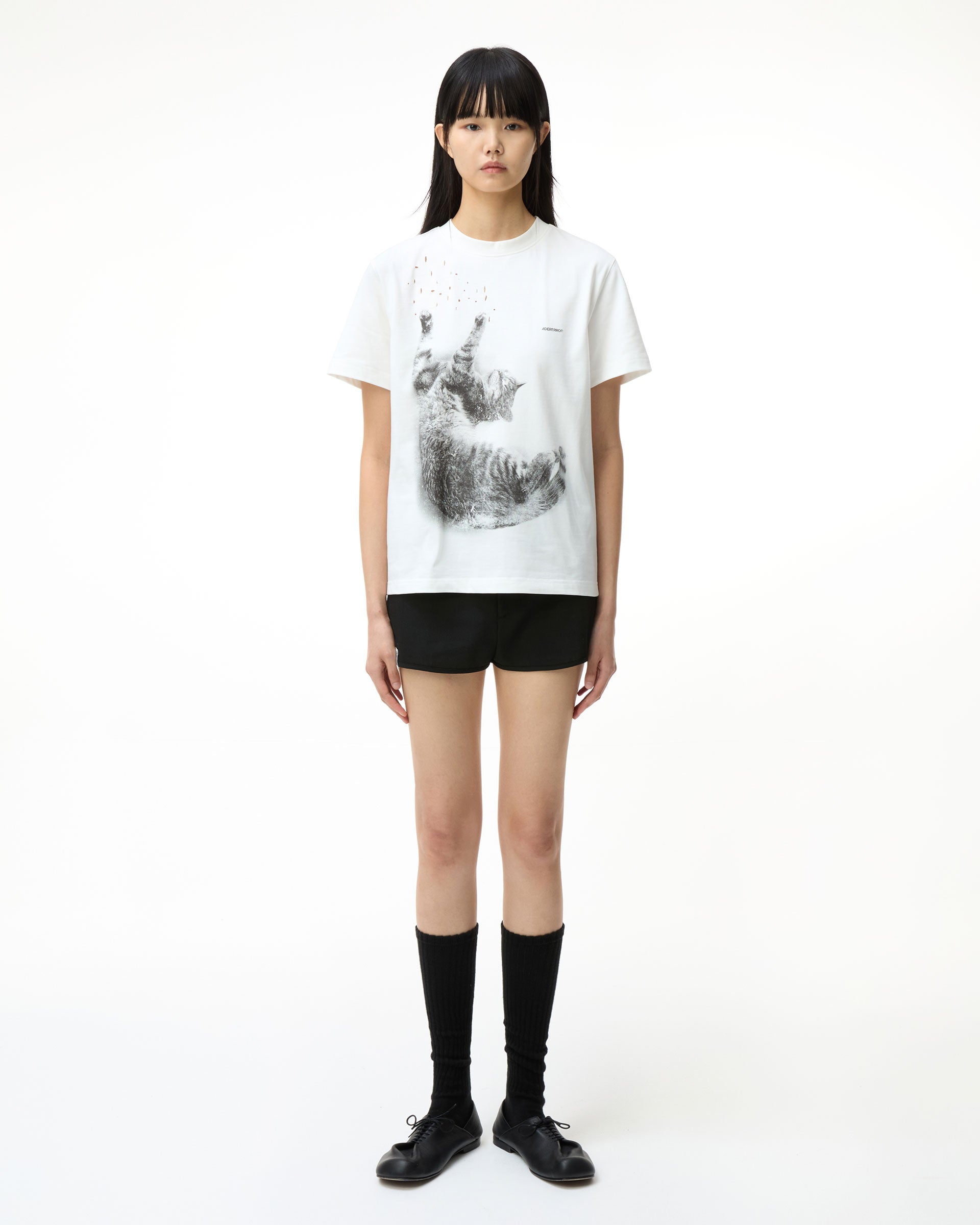 Ader Error - Blue cat t-shirt 01 (Off White) product image 3 | TRAB K-Fashion Australia
