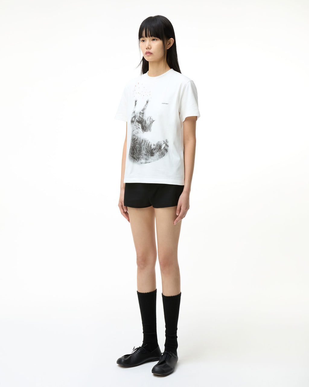 Ader Error - Blue cat t-shirt 01 (Off White) product image 4 | TRAB K-Fashion Australia