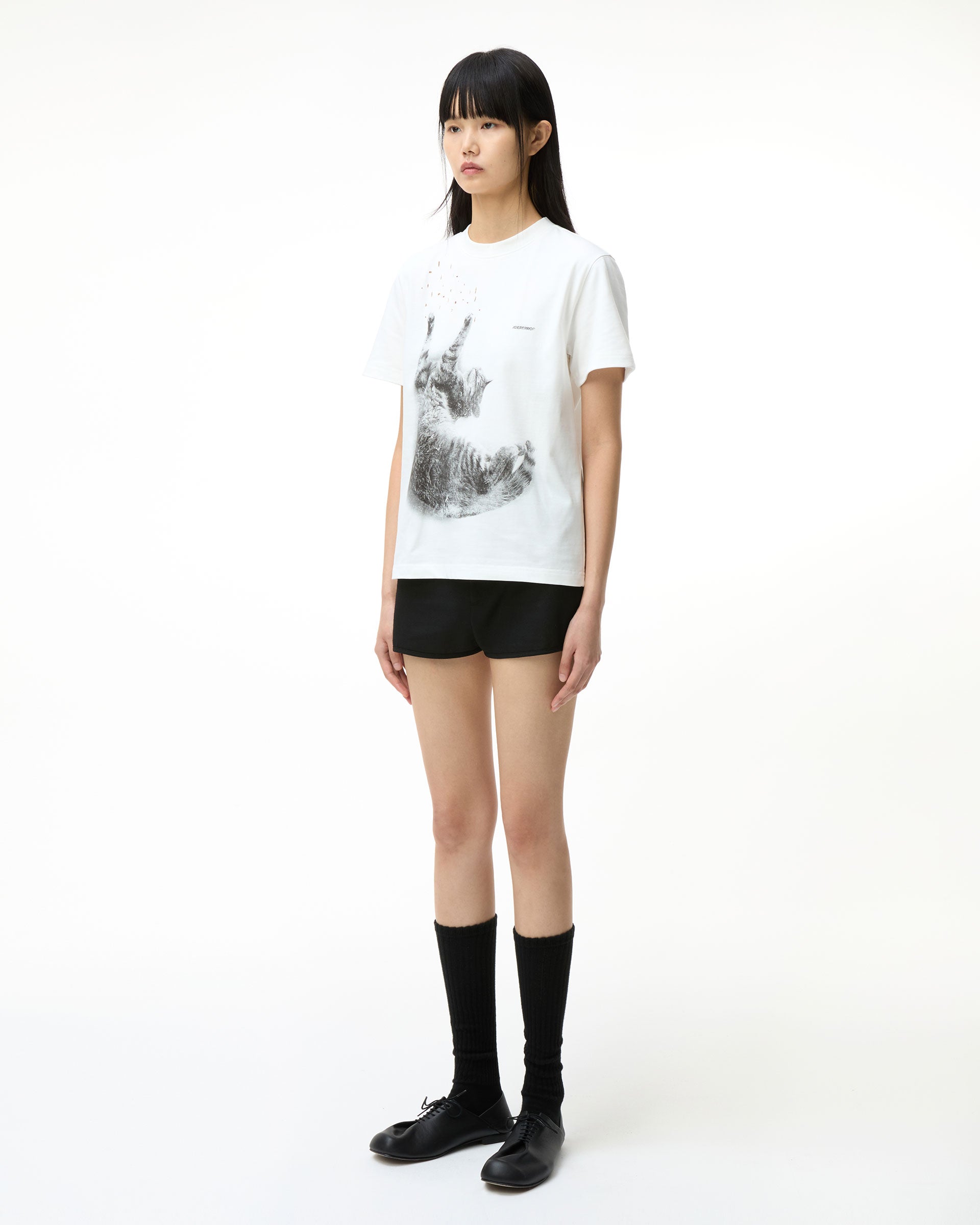 Ader Error - Blue cat t-shirt 01 (Off White) product image 4 | TRAB K-Fashion Australia