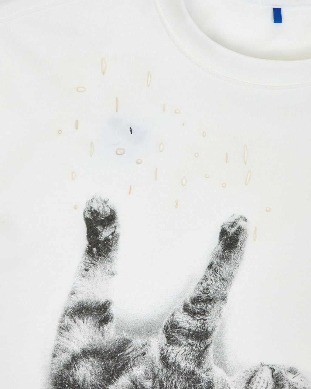 Ader Error - Blue cat t-shirt 01 (Off White) product image 7 | TRAB K-Fashion Australia