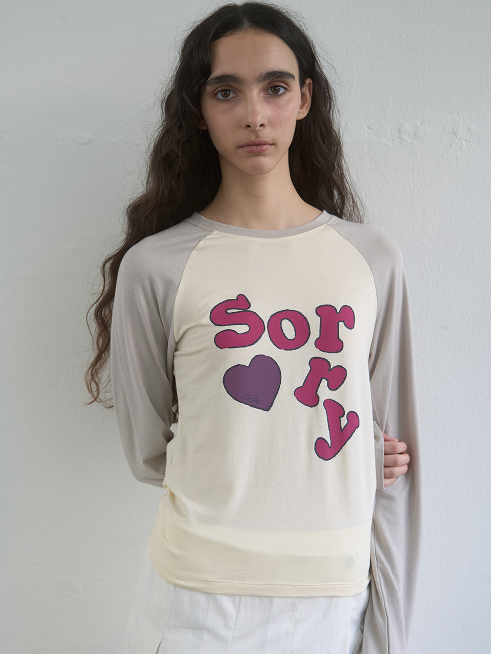 Kijun - Sorry Raglan Tee (Ivory) product image 6 | TRAB K-Fashion Australia