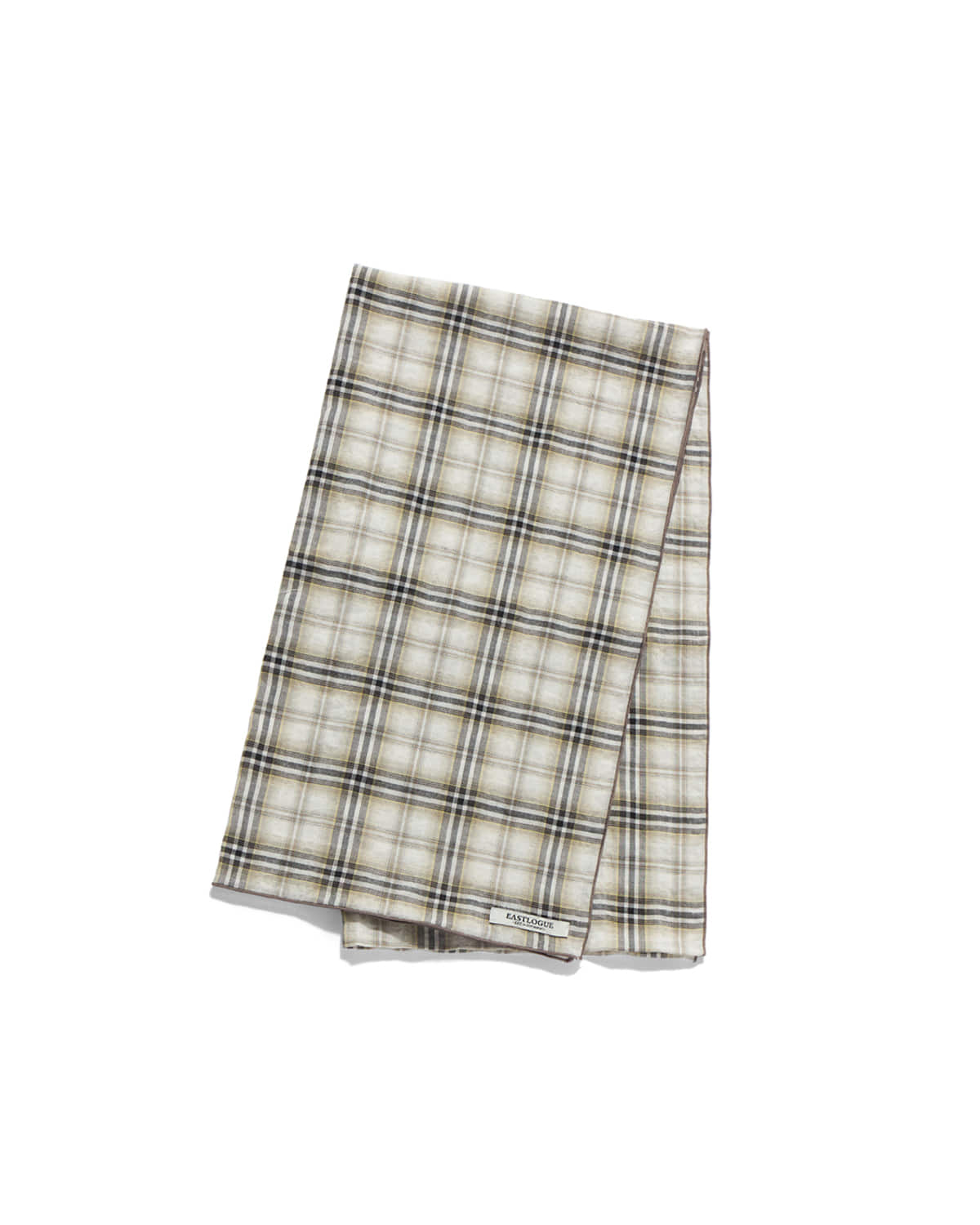 Eastlogue - Pattern Scarf (Beige & Black Check) product image 5 | TRAB K-Fashion Australia