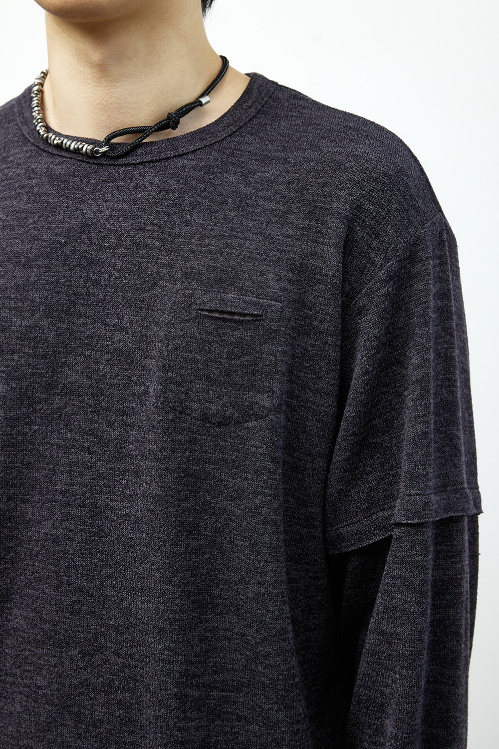 Hatchingroom - Layer Cuffs Tee Dark (Purple) product image 12 | TRAB K-Fashion Australia
