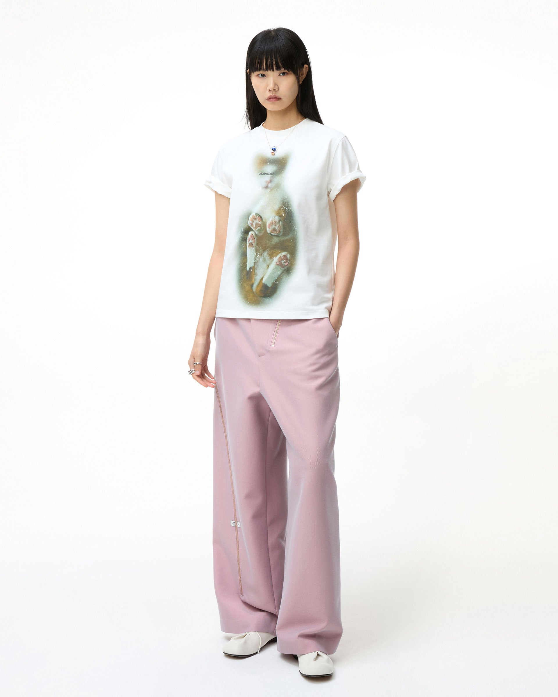 Ader Error - Blue cat t-shirt 03 (Off White) product image 1 | TRAB K-Fashion Australia