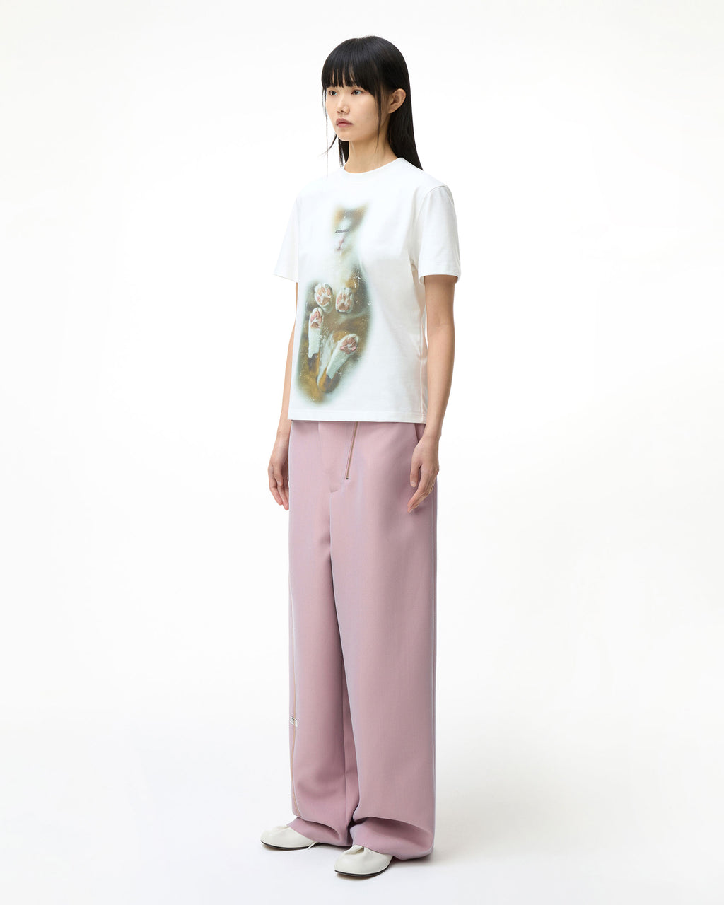 Ader Error - Blue cat t-shirt 03 (Off White) product image 4 | TRAB K-Fashion Australia