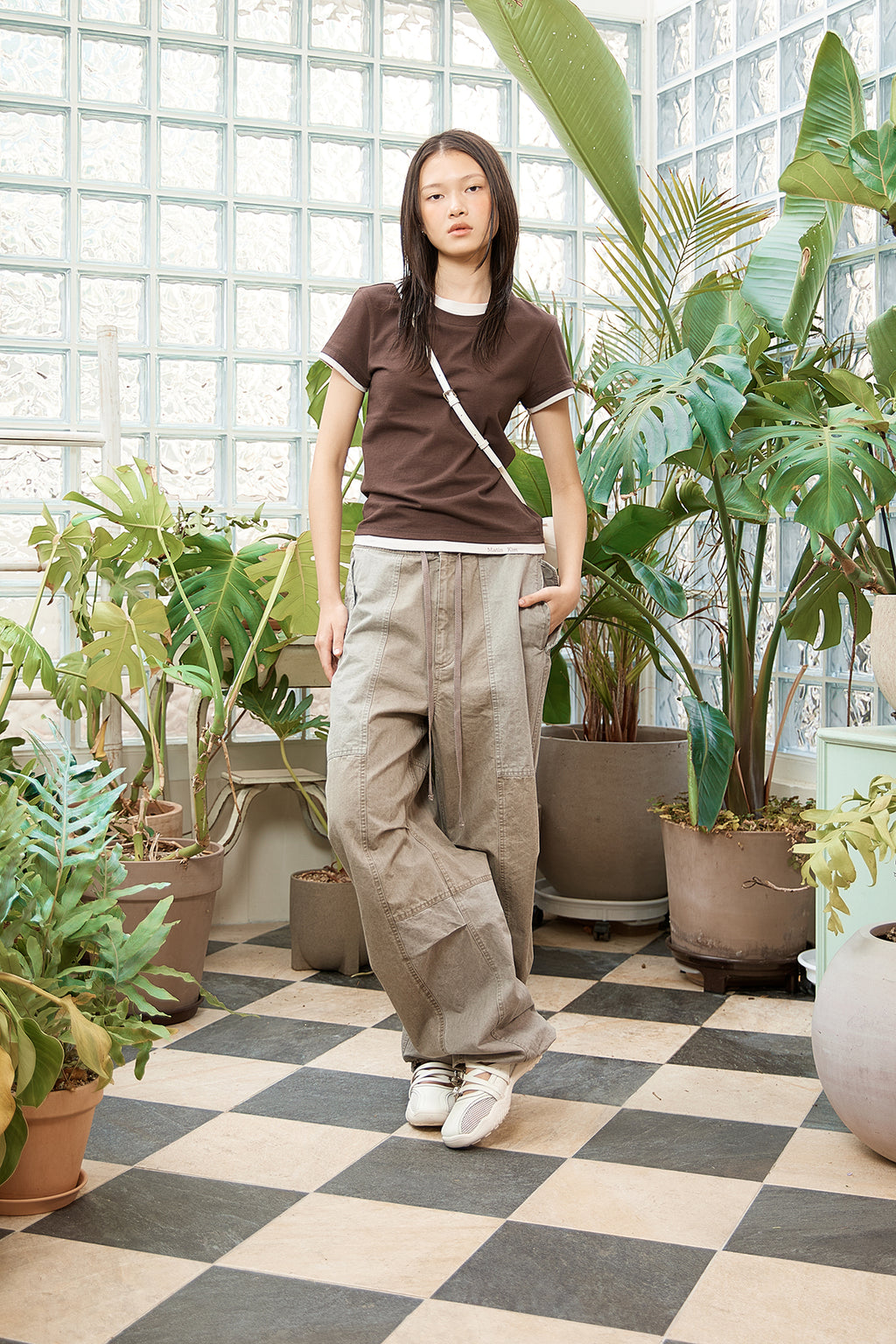 Matin Kim - Color Point Layered Top (Brown) product image 9 | TRAB K-Fashion Australia