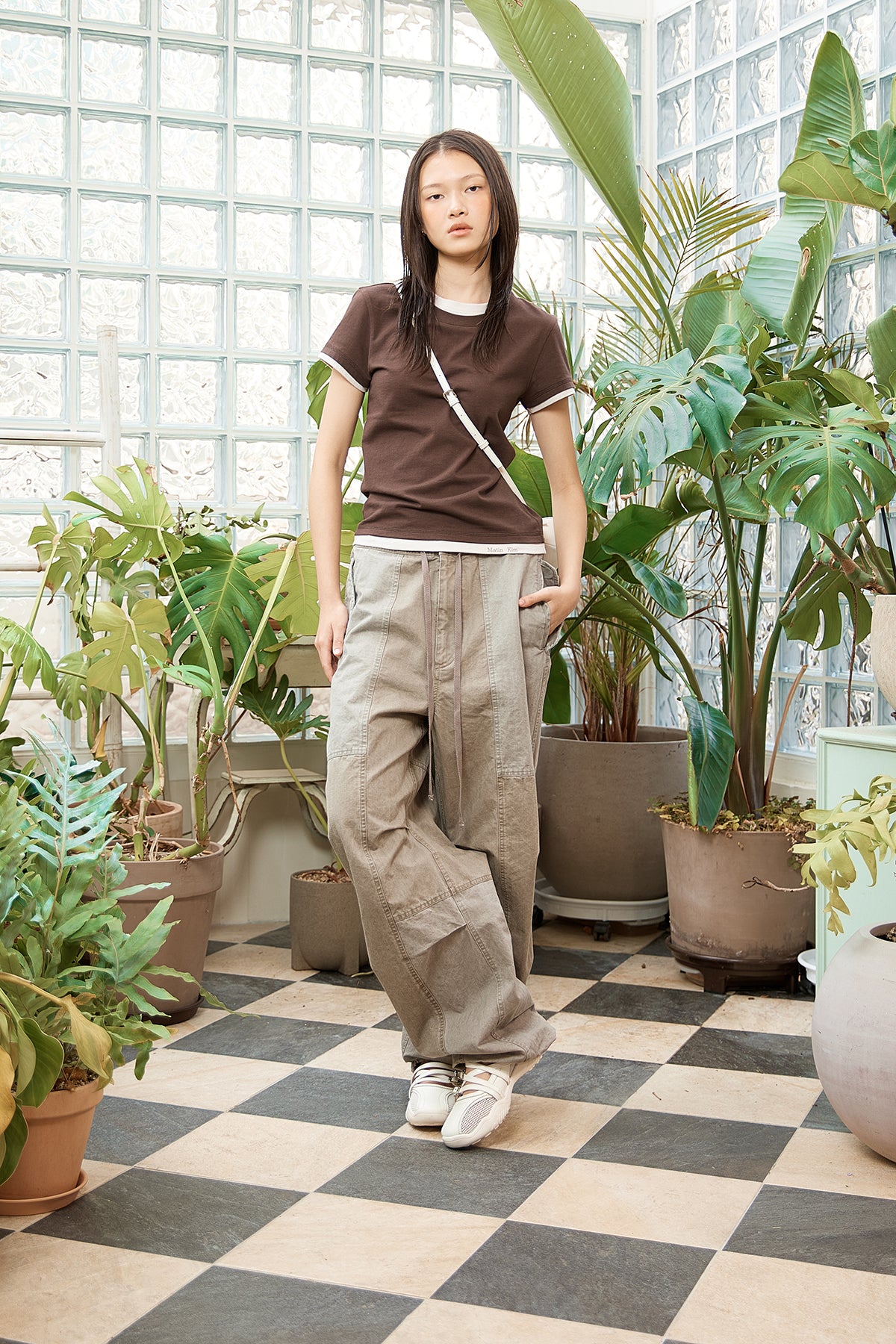 Matin Kim - Color Point Layered Top (Brown) product image 9 | TRAB K-Fashion Australia