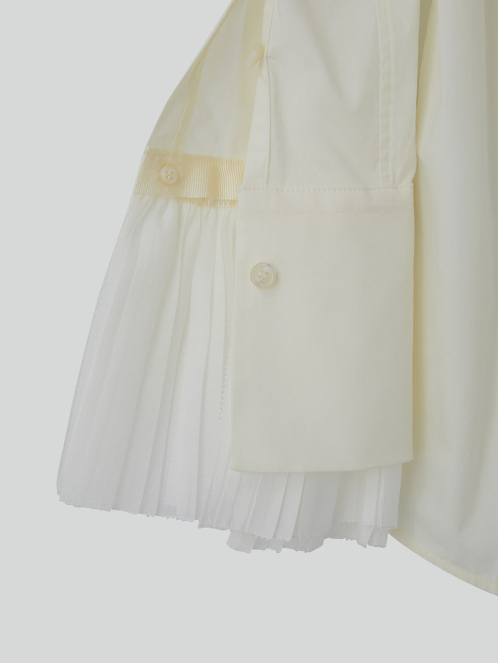 Recto - Pleats Cuffs Point Shirt (Cream) product image 14 | TRAB K-Fashion Australia