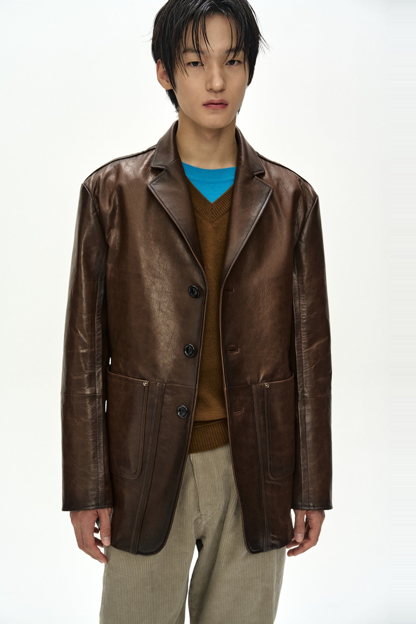 Andersson Bell - Unisex Soho Leather Jacket (brown) (Brown) product image 11 | TRAB K-Fashion Australia