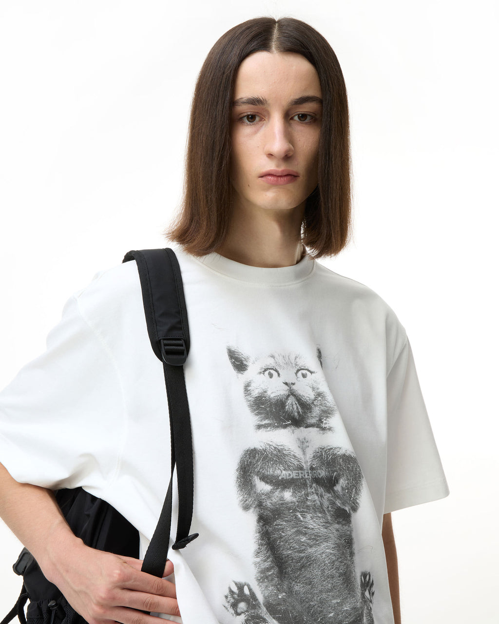 Ader Error - Blue cat t-shirt 02 (Off White) product image 2 | TRAB K-Fashion Australia
