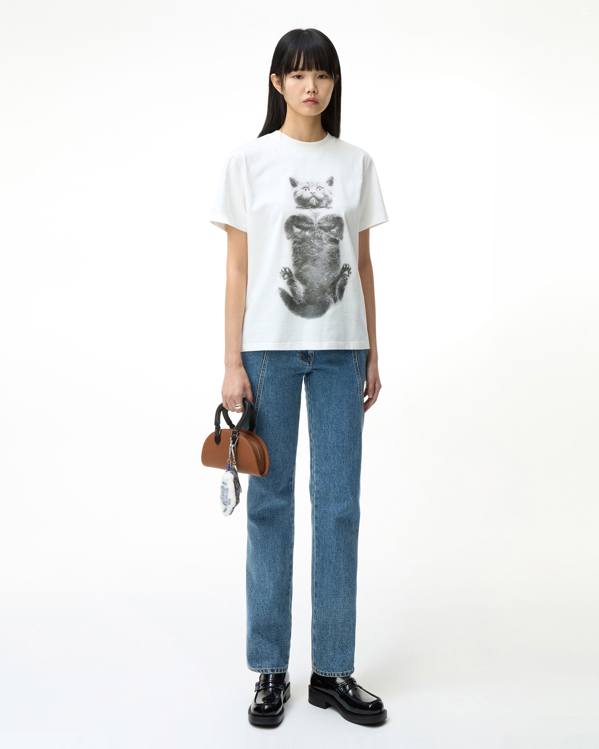 Ader Error - Blue cat t-shirt 02 (Off White) product image 3 | TRAB K-Fashion Australia