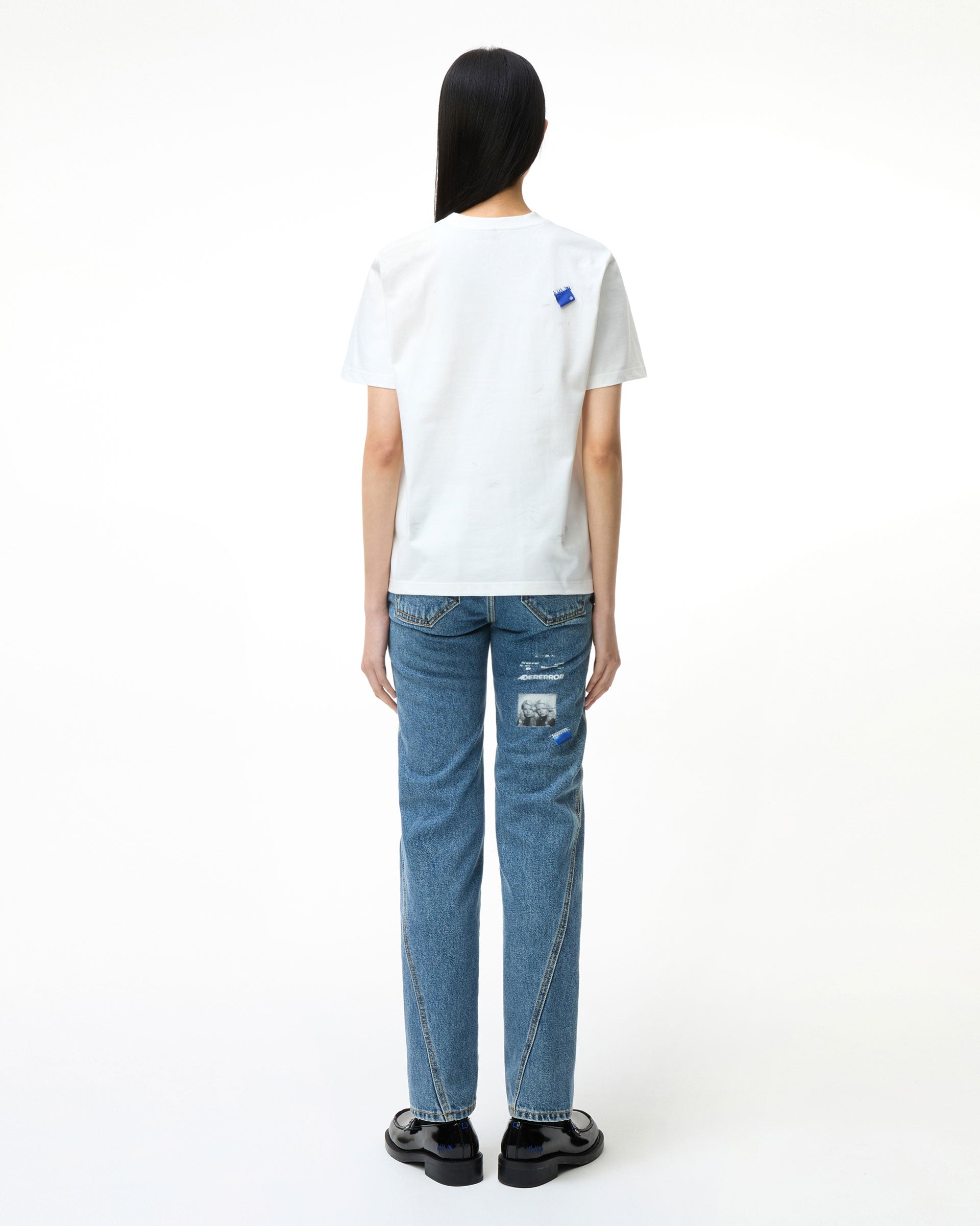 Ader Error - Blue cat t-shirt 02 (Off White) product image 7 | TRAB K-Fashion Australia
