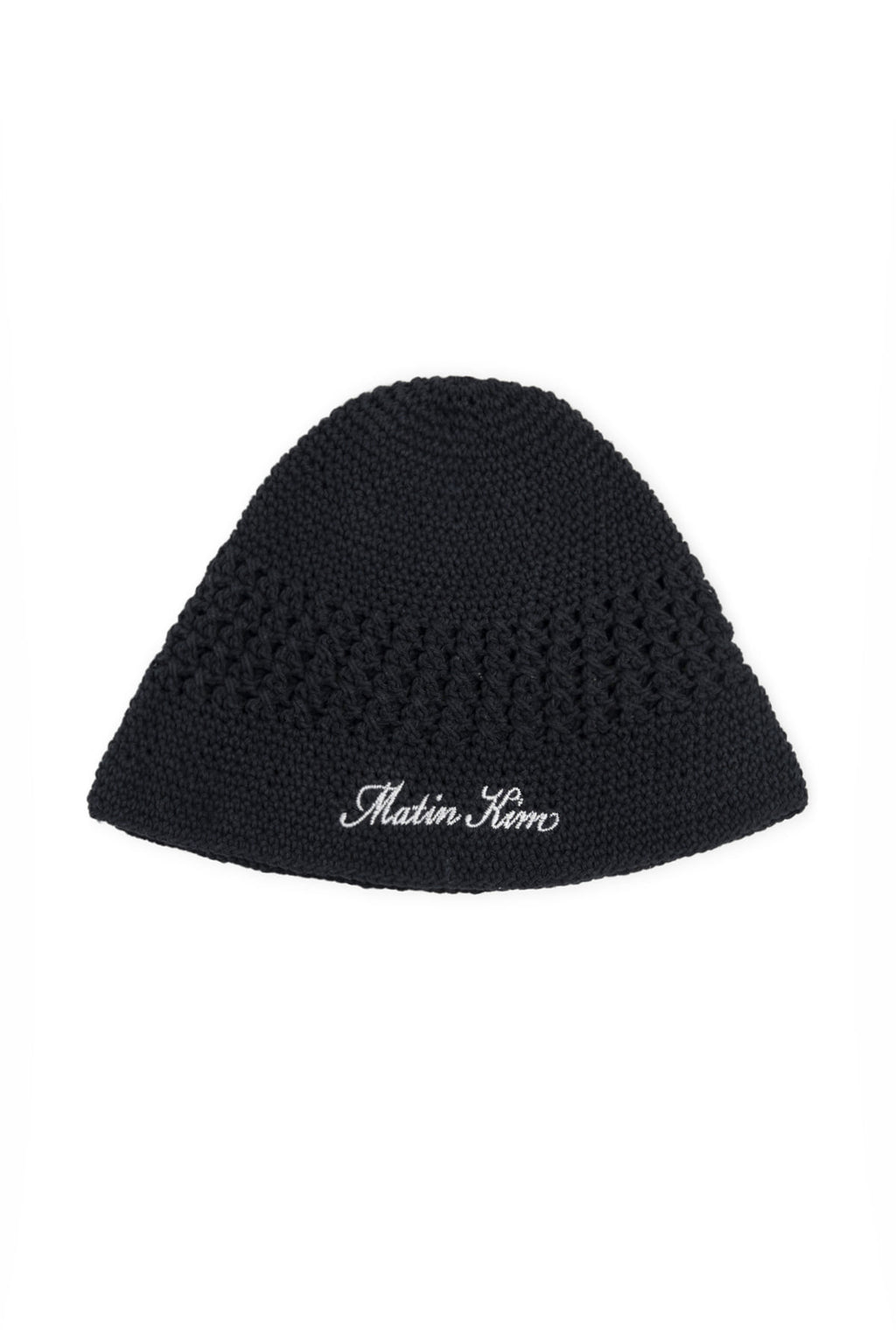 Matin Kim - Crochet Cotton Bucket Hat (Black) product image 1 | TRAB K-Fashion Australia